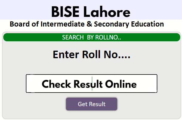 BISE Lahore Board 10th Class Result 2023